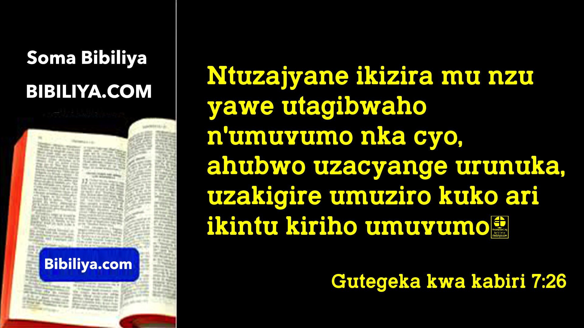 Gutegeka Kwa Kabiri 7 26 Bibiliya Yera Bibiliya Yera Soma Kandi Wige Bibiliya